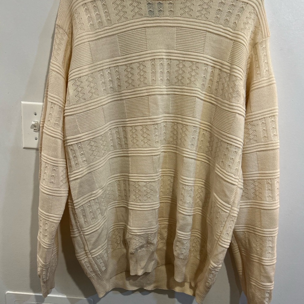 Men's Beige Crewneck Sweater